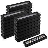 vitrina expositora de madera para estilográficas Cajas de regalo cartón vacías for bolígrafos, ideales for cumpleaños(Black 50Pcs)