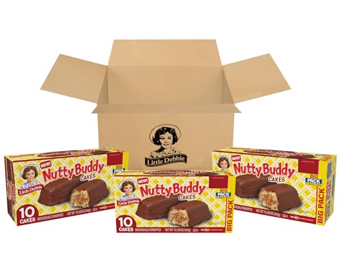 Little Debbie Nutty Buddy Cake Big Packs, 30 Individually Wrapped