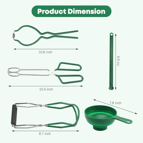 Fulgutonit Stainless Steel 21.5 QT Canning Pot with Rack & Lid, Canning Supplies Starter Kit and 6 Pieces Tools Set, Water Bath Canner for Beginner by Fulgutonit - Image 5