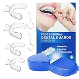 4pcs Pack Zahnschutz-Kit, Bruxismus-Entlastungsschiene. Verwenden Sie Thermoplastisches Material in Lebensmittelqualität, um Bruxismus und Kiefergelenk zu Verhindern.