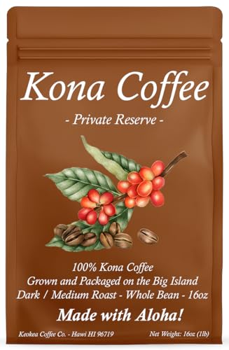 Kona Coffee Co. 1lb Whole Bean Dark/Medium Roast Hawaii
