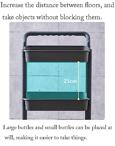 Étagère mobile superposée de rangement stable pour maison