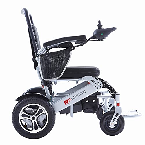 Rubicon Deluxe Electric Wheelchairs, Long Range 20AH Battery. All Terrain, Powerful 600W Motor Wheelchair, Heavy Duty, Foldable, Durable, Power Wheelchair (Remote Control - Long Range)