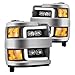 AlphaRex 15-18 Chevy 2500HD NOVA LED Proj Headlights Plank Style Black w/Activ Light/Seq Signal/DRL