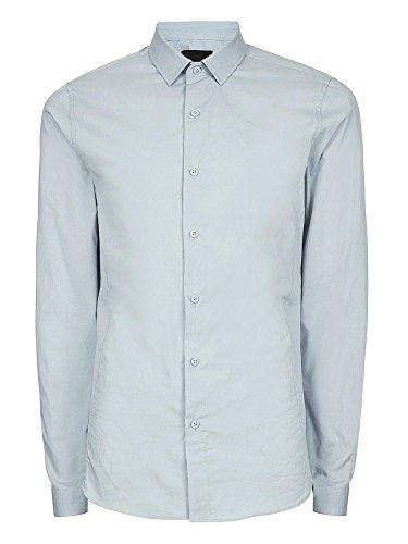 Hat and Beyond Mens Dress Shirt Button Down Long Sleeve Collar Solid Casual Slim Fit (X-Large, 1NR0001_Blue)