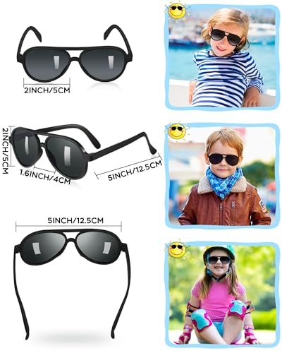TOODOO 60 Packs Kids Sunglasses Bulk Sunglasses for Kids and Adults Neon Glasses with Dark Lenses 80's Style for Party Favor2