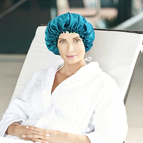 Shower Caps For Women Reusable Waterproof Women Shower Caps Reusable Eva Hair Cap For Shower Monolayer Protection Elastic Medium Size Cant Stop (L, One Size) #TOP4