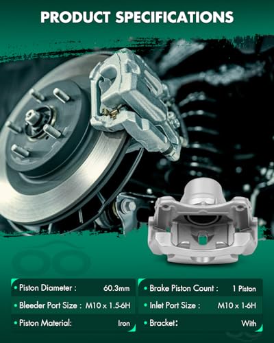 Image of SCITOO Front Right Brake Caliper With Bracket 18B4911A Compatible For Chevy Malibu 04-12, For Pontiac G6 05-10, For Pontiac Solstice 06-09, For Saturn Aura 07-09, For Saturn Sky 07-10