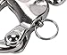Amarine Made 4 Pack of Swivel Eye Snap Shackle Quick Release Bail Rigging Sailing Boat Marine 304 Stainless Steel for Sailboat Spinnaker Halyard (2-3/4