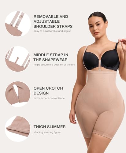 Image of Lover-Beauty Butt Lifting Shapewear for Women Strapless Faja Body Shaper Tummy Control Seamless Booty Lifting Shapewears