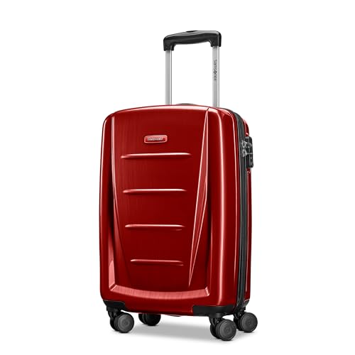 Samsonite Winfield 2 Hardside Luggage with Spinner Wheels, Burgundy, Carry-On 20-Inch