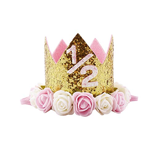 BGFKS Baby Girls Soft Tutu Skirt with Diaper Cover,1/2st Birthday Party Tutu Skirt Sets3