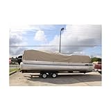 BRAND NEW VORTEXTAN/BEIGE 20' ULTRA 3 PONTOON/DECK BOAT COVER, HAS ELASTIC AND STRAPS FITS 18'1