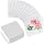 100 Sheets Small Watercolor Paper Bulk, Cold Press 140lb/300gsm Small Watercolor Sketchbook Mini Square Watercolor Book Portable Watercolor Painting Papers for Adults and Students (2.6 × 2.6 Sheets)
