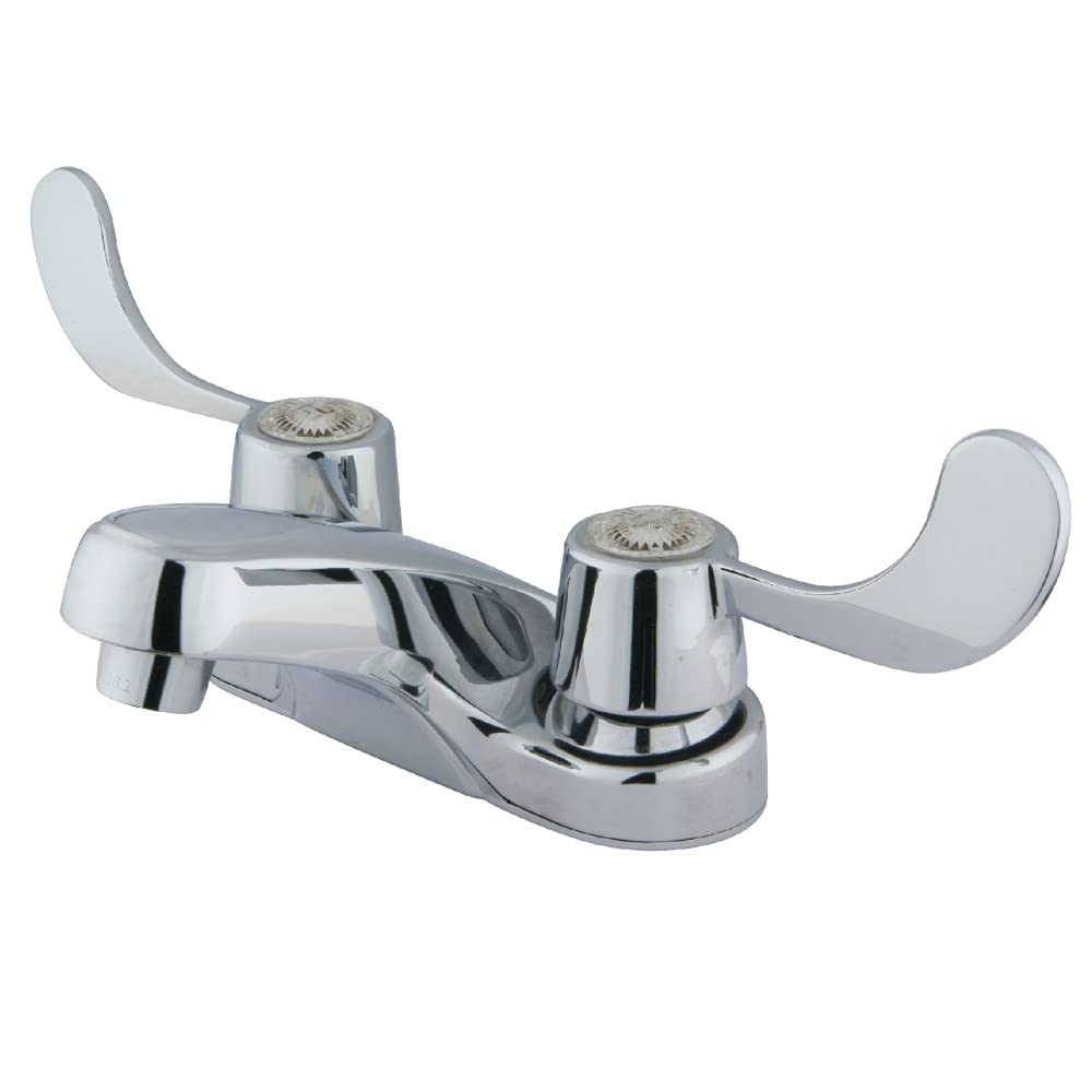 Kingston Brass GKB181LP Vista 10 cm Lavabo Bataryası Çift Bıçak Kolları, Krom