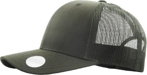 Image of Classic 6 Panel Cotton Twill Mesh Trucker Cap Hat Adjustable Snapback Hat