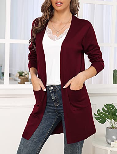 Image of VIISHOW Women's Classic Cardigans Long Sleeve Open Front Casual Knit Cardigan Sweaters Coat Soft Outwear