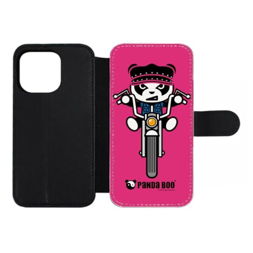 Étui iPhone 15 Pro cuir Panda Boo : protégez l'écran des rayures de clés