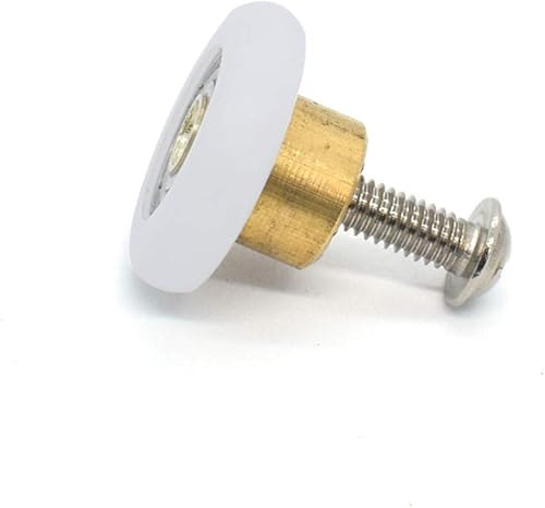 Miniatura 3 de Juego de 8 rodillos para puerta de ducha, piezas de repuesto para puerta de baño, puerta de vidrio deslizante, rueda de rodillo, 0.748 in