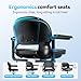 Serianie Foldable Mobility Scooters for Seniors, 4 Wheel Lightweight Mobility Scooters for Adults, Powered Electric Wheelchair, Mobility Scooter with Seat, Folding Travel Motorized Scooter