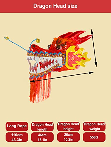 Lint Fitness Drakendanslint met Dubbelzijdig Drakenpatroon, Chinese Elementen Lint Gooien Streamer, Beginners Drakendans… - Image 8