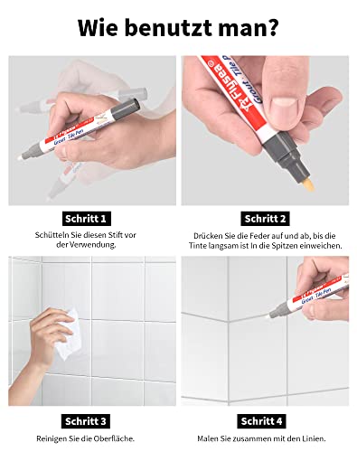 8 Pezzi Penna per Piastrelle per Bagno Penna per