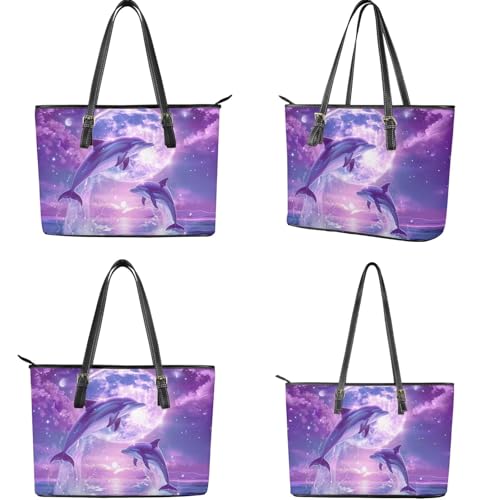 Bolso Satchel de Cuero para Mujer con Billetera y Asa Superior miniatura 4