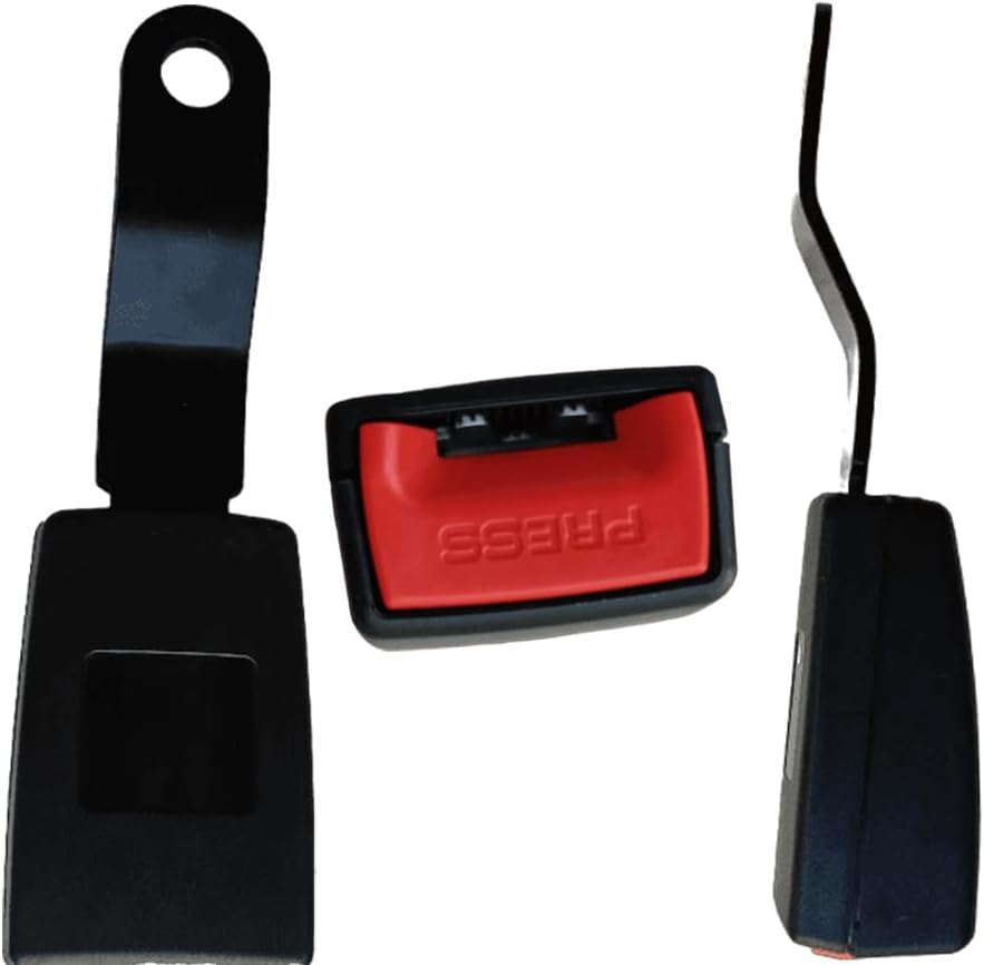 Universal Forklift Seat Belt Replacement and Fit Tractor Mower Buggy Golf cart Retractable 78inch Seatbelt with DOT for Excavater Skid Loader Backhoe Dozer Telehandler(Red Belt)