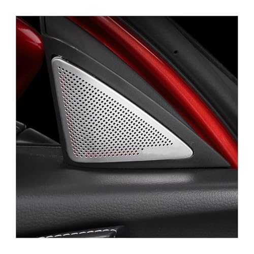 Tira ribete interior para Mazda CX30 2019-2023: decoración de audio para puerta plata 8pcs 2
