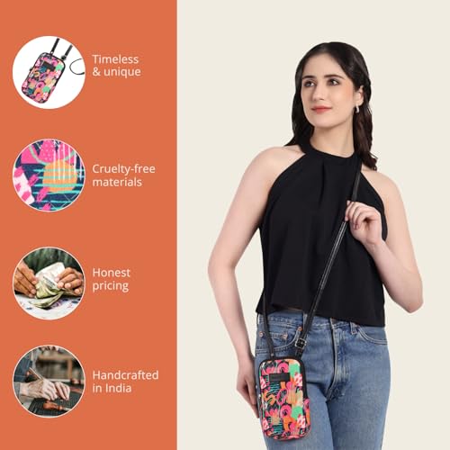 Image of HAMELIN Small Crossbody Mobile Sling Bag for Women |Stylish Phone Pouch with Adjustable Strap |Mobile Purse|Versatile Cell Phone Pouch for Girls | Ideal Gift For Woman