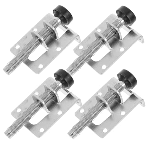 HOMOCONO 4pcs Adjustable Leveling Feet Heavy Duty Furniture Levelers for Cabinets Sofas Tables and Chairs Easy Installation Scratch Resistant Design Silver Finish