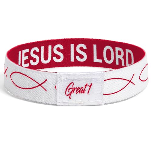Pulsera elástica reversible símbolo Jesús pez miniatura 2