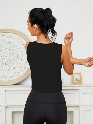 Chilylori Womens Tank Tops Loose Fit Icesilk Workout Tops Sleeveless Crop for Women Workout & Training Crop Top Athletic4