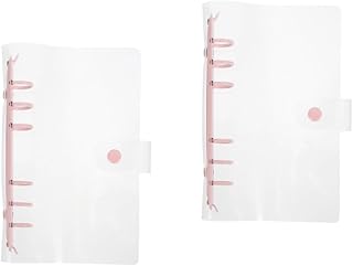 Didiseaon 2 Pçs Transparente Caso De Folhas Soltas Pastas De Escritório Pastas De Arquivo Transparente Pastas De Partitura De Música Pastas Planejador Capa De Pasta Estética Fichário Capa