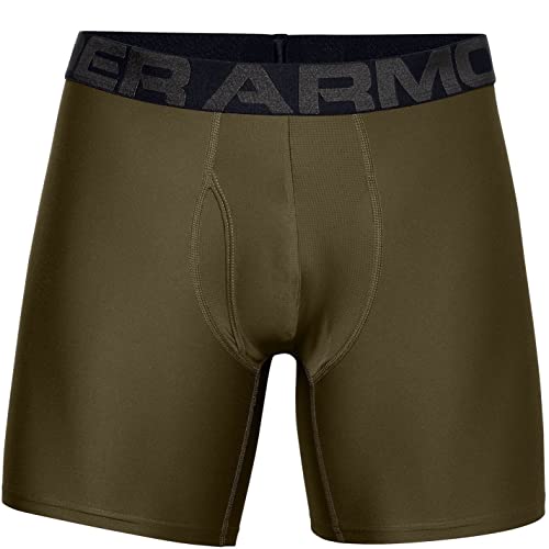 Image of Under Armour Men's Performance Tech 6 Inch 3 Pack Solid Boxer Briefs Boxer Shorts