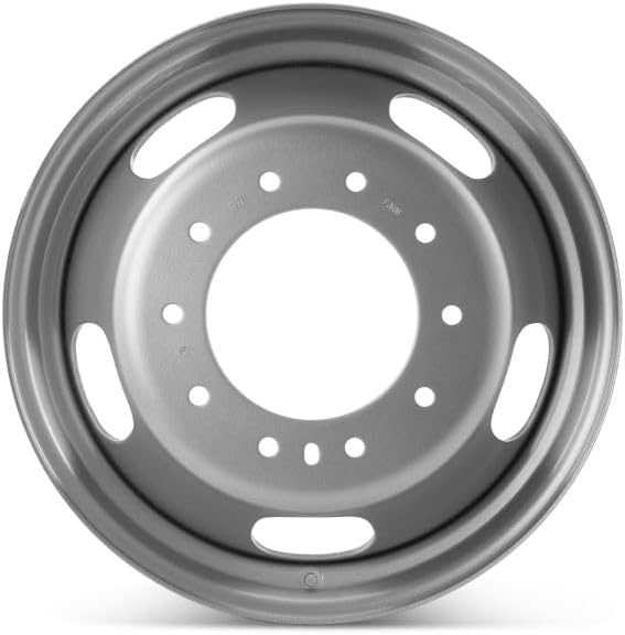 19.5x6 inch OEM Direct Replacement Steel Wheel for Dodge Ram 5500 2005–2022 10-225mm Silver 19.5 in Rim 50341015-DA