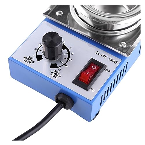Crisol para desoldar ST-21C de 150W con cuba de acero inoxidable resistente a 450 grados 6