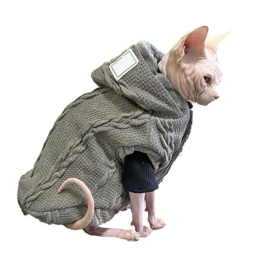 UOSIA Sphynx Katze Strick Hoodie Weste Dicke Warme Fleece Katze Hoodie Jacke Rote Knopf Bequeme Haarlose Katzen Kleidung Für Devon, Cornish, Kleine Kätzchen für 25,62 EUR bei Amazon Bild: UOSIA Sphynx Katze Strick Hoodie Weste Dicke Warme Fleece Katze Hoodie Jacke Rote Knopf Bequeme Haarlose Katzen Kleidung Für Devon, Cornish, Kleine Kätzchen für 25,62 EUR bei Amazon