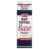 Rich's Non-Dairy Ready To Whip Topping Liquid Base, Frozen, 12 Pack, 2lb Cartons