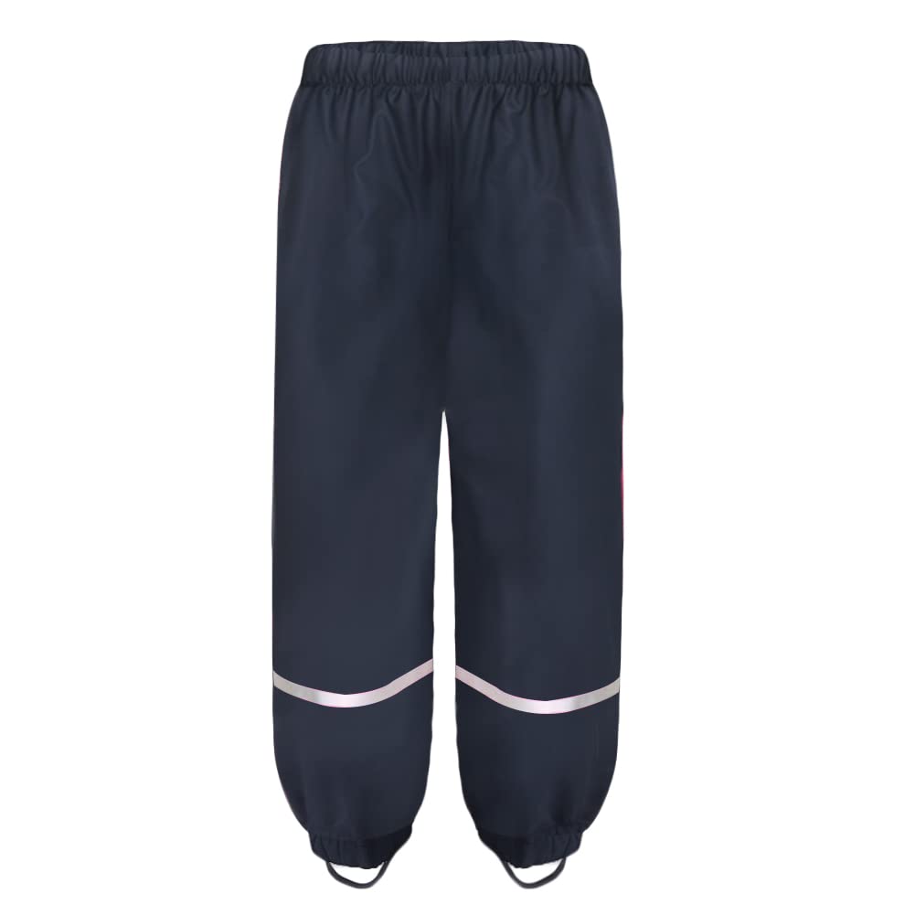 Kinder Regenhose 140 Frühling und Sommer Matschhose Jungen 140 Wind und wasserdicht Buddelhose Bundhose(Nicht Gefüttert Dunkelblau 134-140)