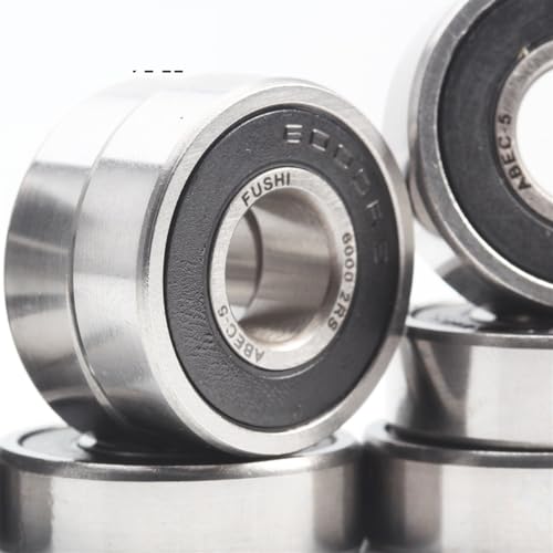 Rodamientos rígidos de bolas 6000 2RS 10x26x8 mm para poleas y ejes mecánicos 3
