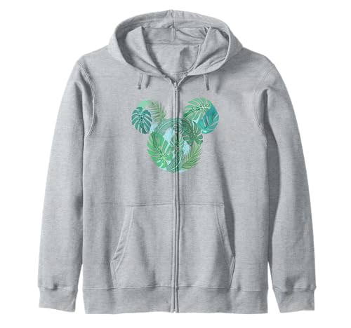 Mickey Classic Tropical Face Fill V2 Zip Hoodie Disney sweat à capuche imprimé original