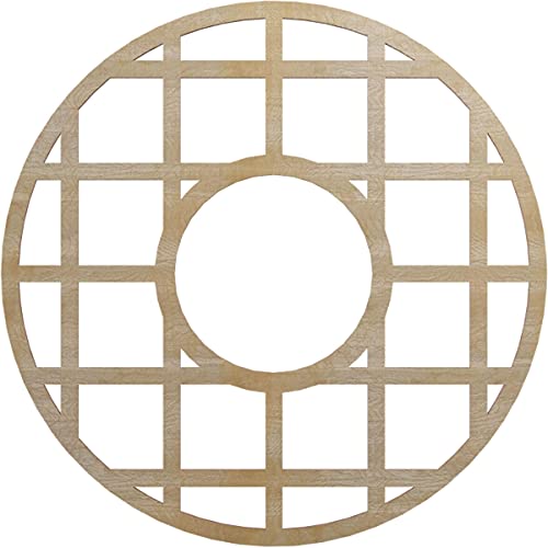 Ekena Millwork 26" OD x 9 1/2" ID x 3/8" T O'Neal Wood Fretwork Pierced Ceiling Medallion, Birch