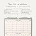 Karto 3 Month Wall Calendar 2026-2027 - Vertical 11x17 inch January 2026 to June 2027 - Boost Your Productivity and Easy Planning with the Aesthetic Monthly Calendar - Boho Color