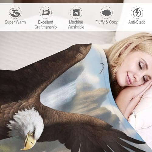 Couverture de canapé aigle en flanelle pour des soirées cocooning chaleureuses