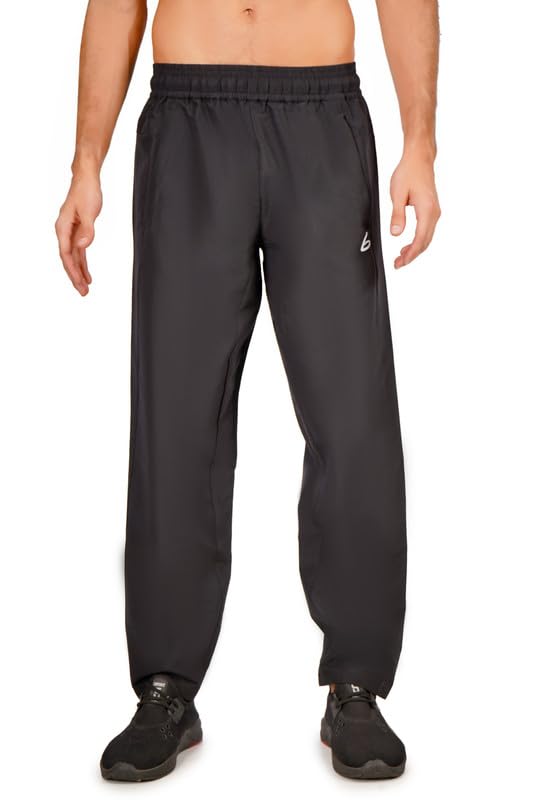 BRETHMens Dri-Fit Sweat Pant in Polyster Fabric with Zipped Side Pockets