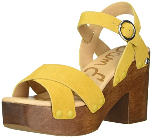 Sam Edelman womens Josefine Platform, Mustard Yellow, 8.5 US