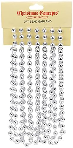Christmas Concepts® 9ft Christmas Bead Chain - Christmas Bead Garlands - Christmas Decorations (Copper)