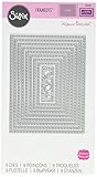 Sizzix 661561 Framelits Die Set, Rectangles, Dotted by Stephanie Barnard (9/Pack)