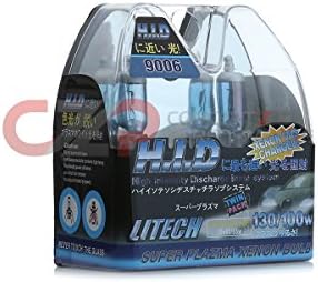 Litech Super Plazma Xenon Light Bulb Set, 9006 - Super White